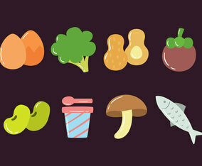 Super Foods Collection Vector