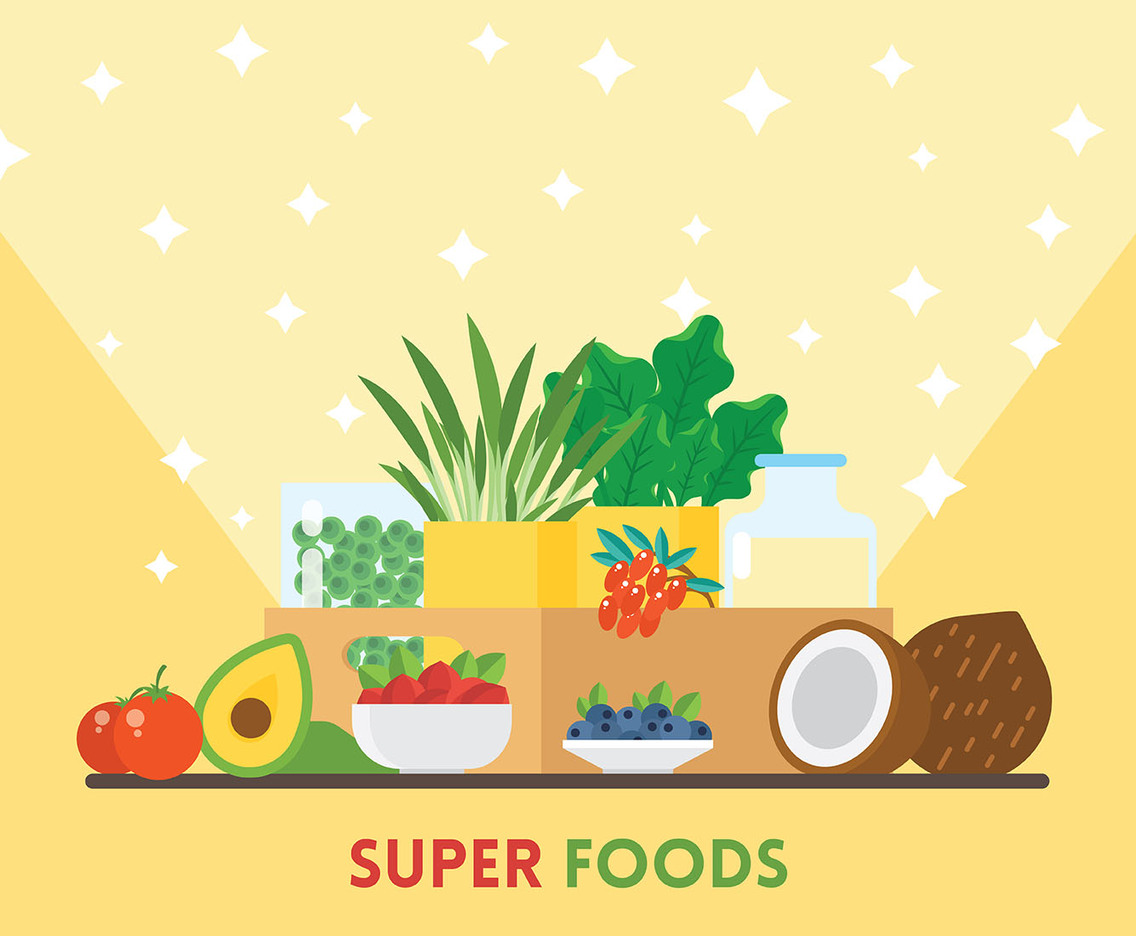 Super Foods Illustration