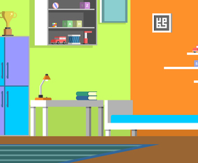 Boys Room Decor Vector