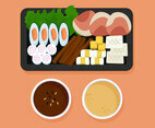 Delicious Hot Pot and Ingredient Vectors