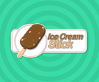 Ice Cream Stick Shop Logo Vector