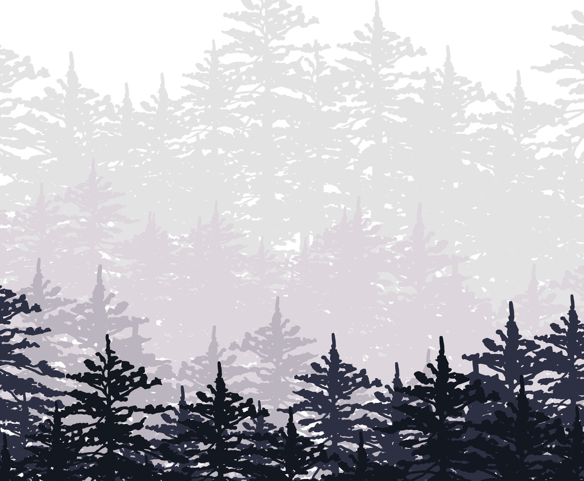 Abstract Forest Illustration