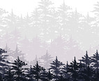 Abstract Forest Illustration