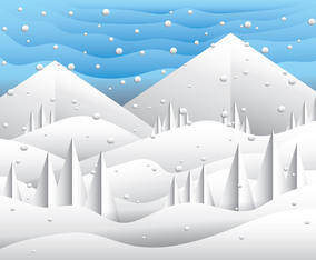 Paper Art Landscape Vector