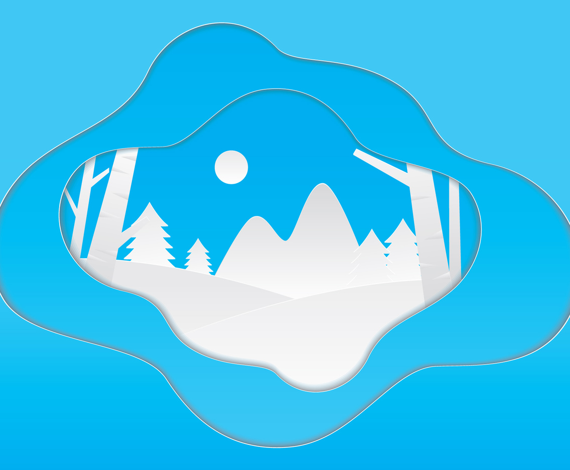 Astract Snow Landscape