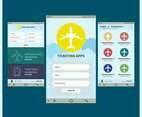Ticketing Mobile Apps GUI Illustration