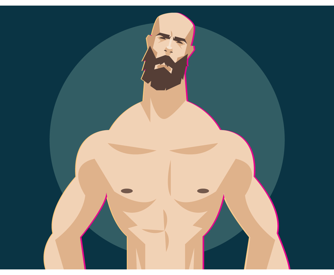 Fighter Potrait Vector