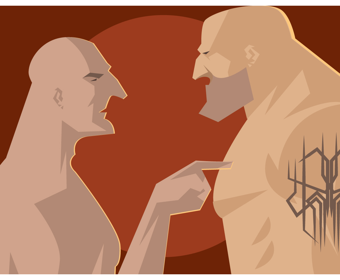 Intimidating Fighter Vector