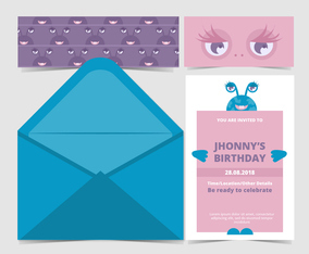 Vector Kids Party Invitation