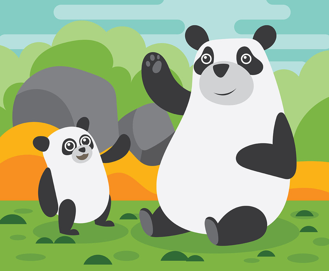 Cute Critters Illustration