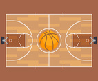 Basketball and basketball court floor plan.