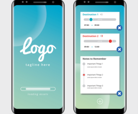 Clean and Modern Travel Organizer Application UI