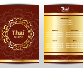 Thai Ornament Menu Template