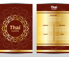 Thai Ornament Menu Template