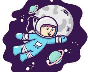 Cute Astronaut
