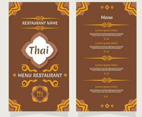 Thai Menu Vector