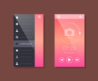 Iconic Mobile App GUI Vectors