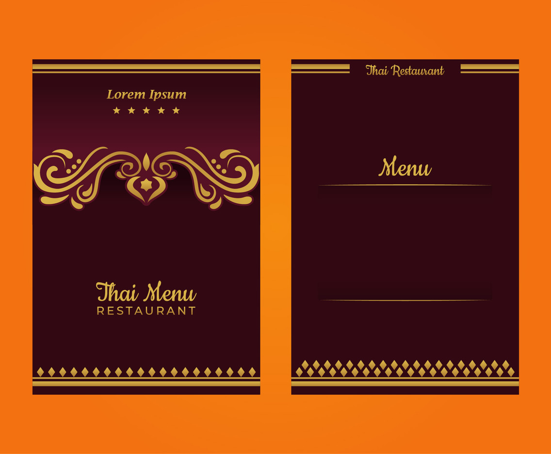 Thai Menu Template