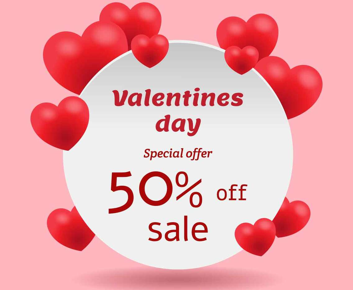 Valentines Day Sale Banner
