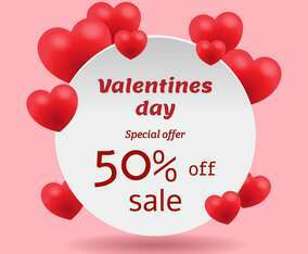 Valentines Day Sale Banner