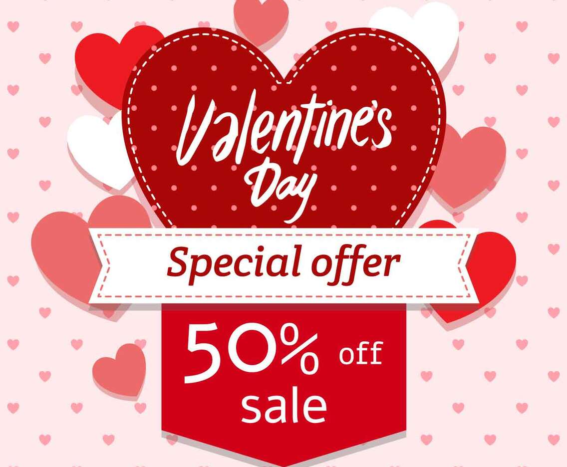 Valentines Day Sale Banner