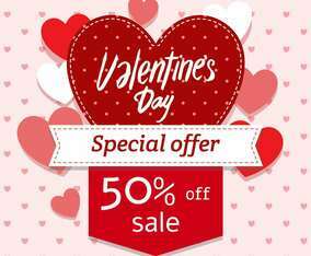 Valentines Day Sale Banner