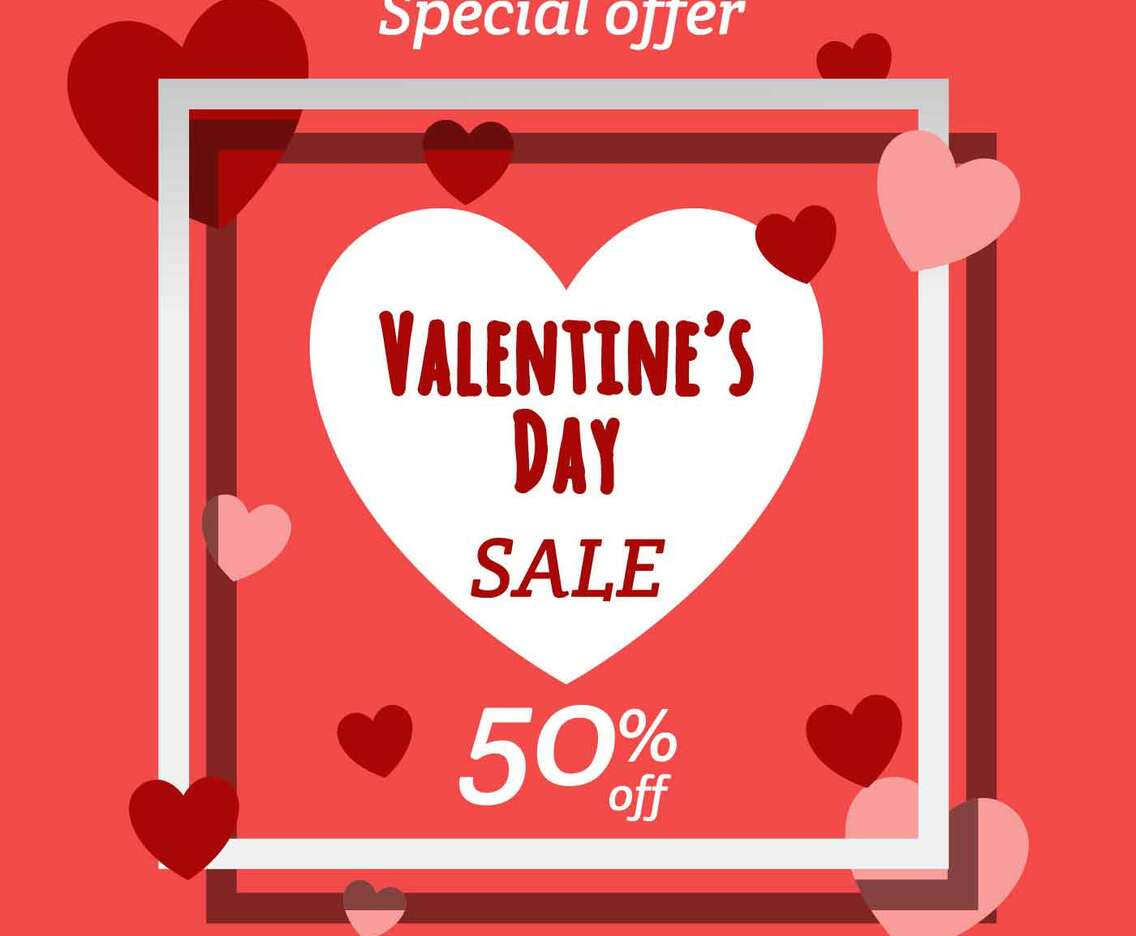 Valentines Day Sale Banner