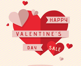 Valentine's Day Sale Background