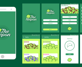 The Klepon Online Food Shop Mobile App UI Free Vector