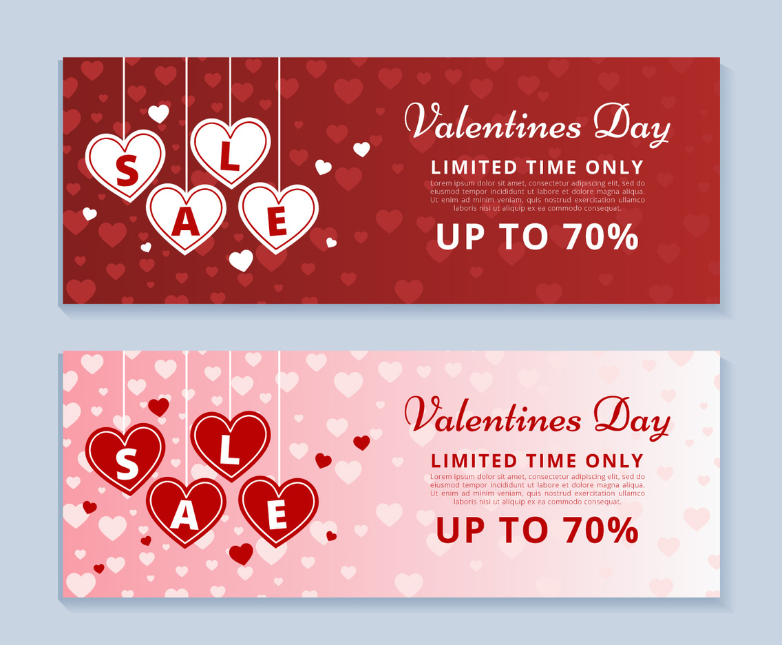 Valentines Day Sale Banner