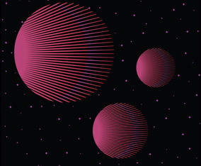 Retro Vintage 80s Geometric Style Abstract Background