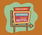 Vintage Los Angeles Motel Banner
