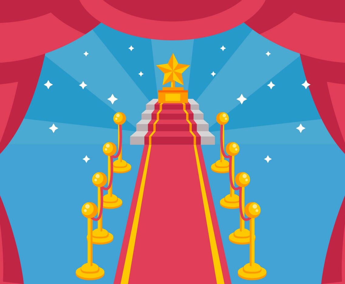 Hollywood Red Carpet Vector