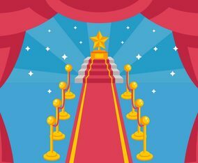 Hollywood Red Carpet Vector