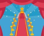Hollywood Red Carpet Vector