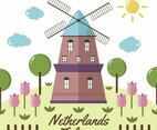 Netherlands Tulip Vector