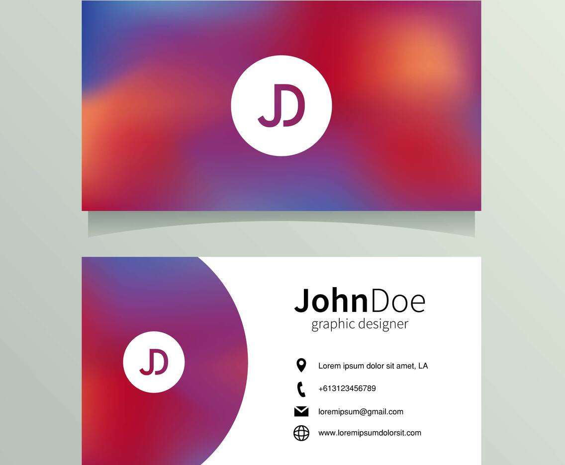 Graphic Designer Name Card Template