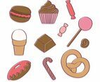 Hand Drawn Sweets and Candy