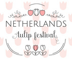 Netherlands Tulip Festival Template Vector