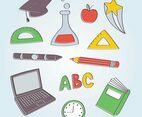 Hand Drawn School Elements