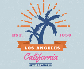 Free Los Angeles Vector Background