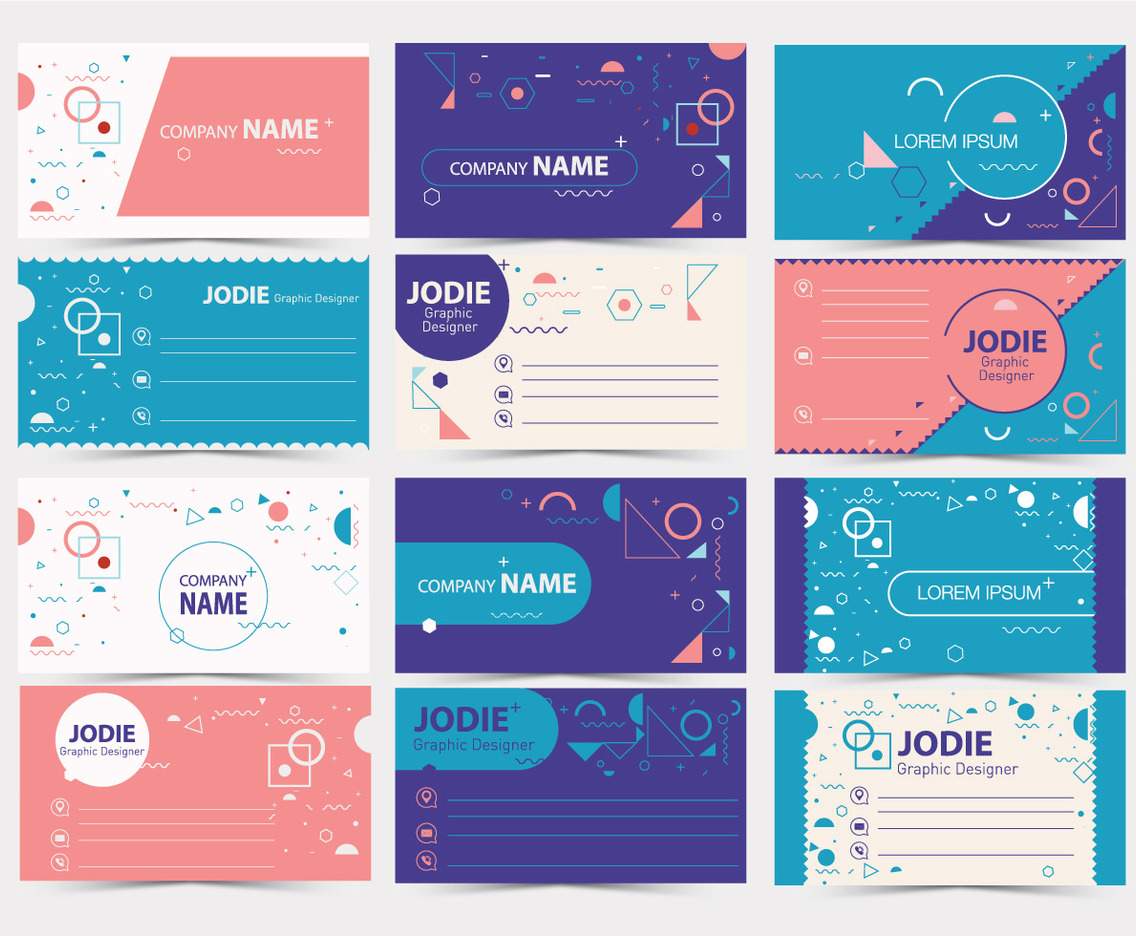 Graphic Design Business Card Vol 2 Vector