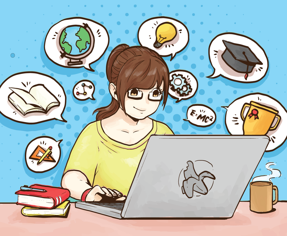 E-Learning Vector Illustration