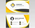 Simple Wavy Business Card for Graphic Design