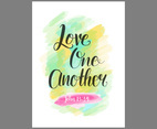 Love One Another Lettering Typography
