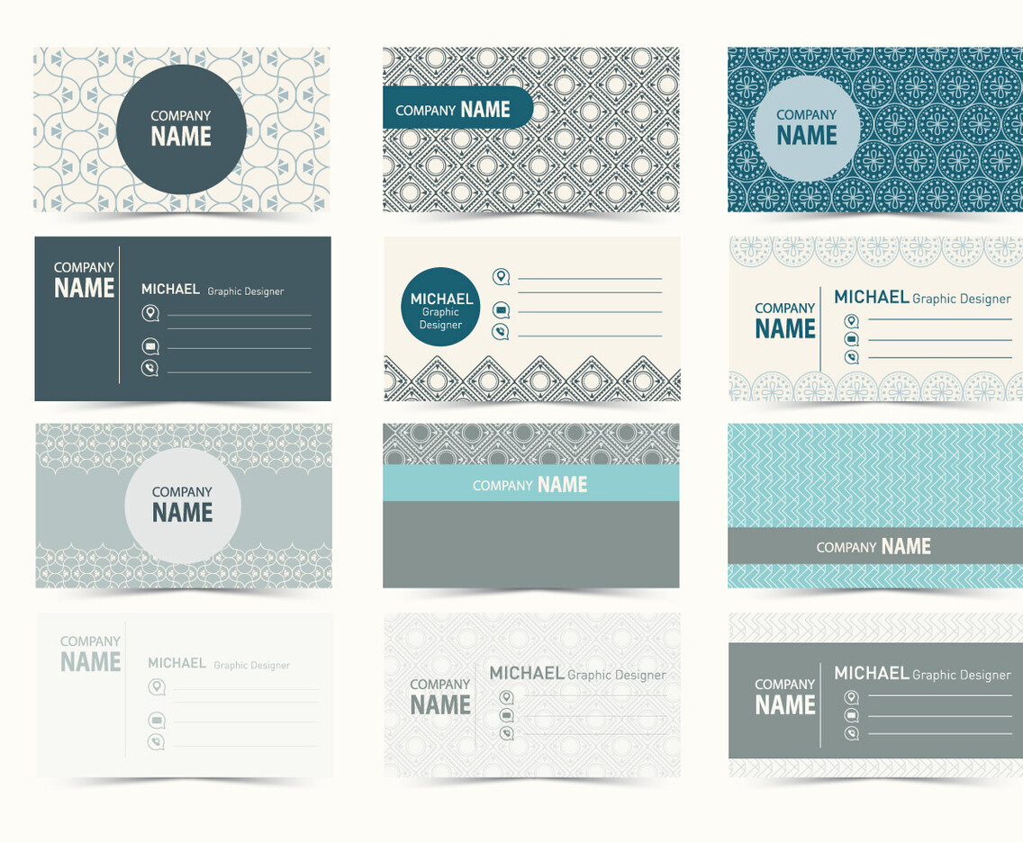 Graphic Design Business Card Vector