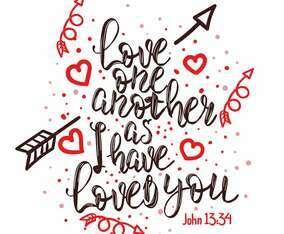 Love One Another Typography