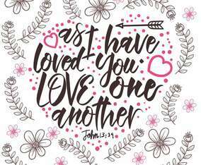 Love One Another Typography