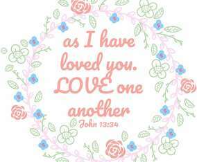 Love One Another Typography