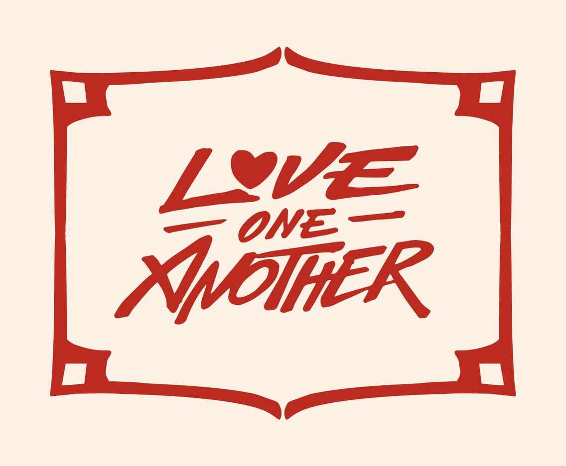 Love One Another Hand Lettered Typography